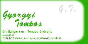 gyorgyi tompos business card