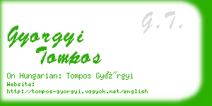 gyorgyi tompos business card